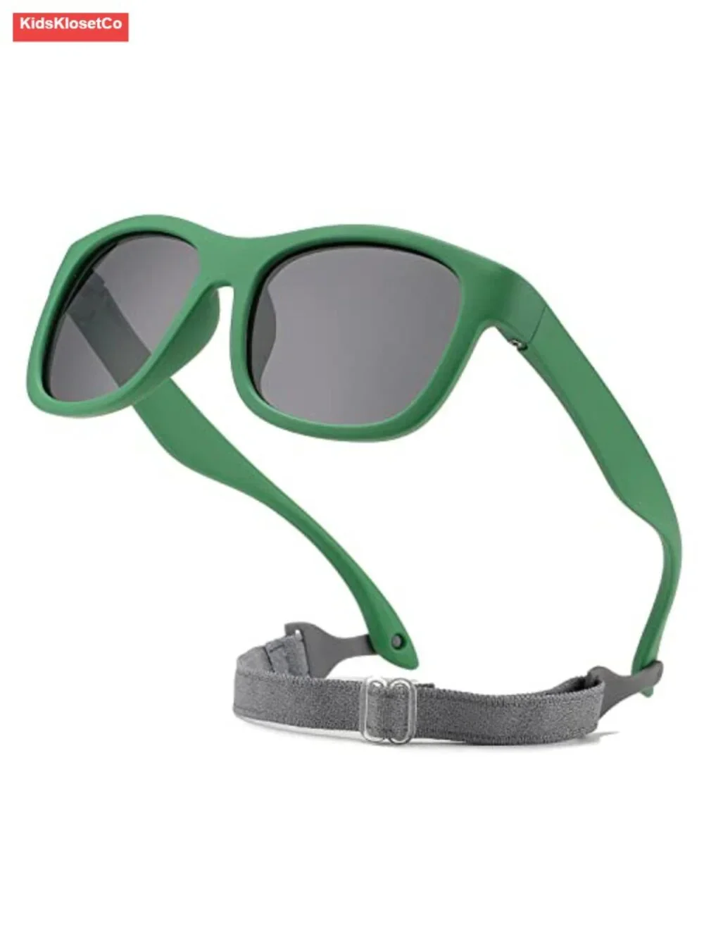 Polarized Baby Sunglasses with Flexible TPEE Frame and Strap for Toddlers
